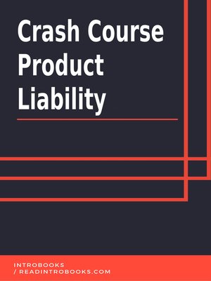 cover image of Crash Course Product Liability